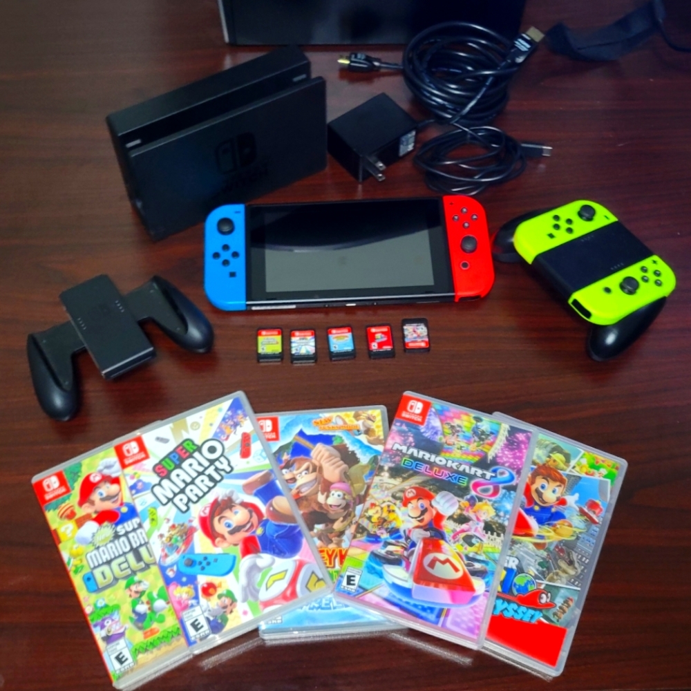 Nintendo Switch Console Bundle Mint Condition